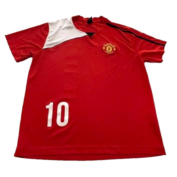 Manchester United Official Merchandise Men's Med Red Rooney #10 Jersey - Picture 1 of 5